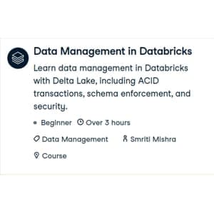 Datacamp – Data Management in Databricks