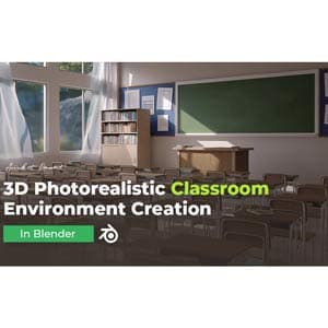 WingFox – 3D Photorealistic Classroom Environment Creation in BLENDER